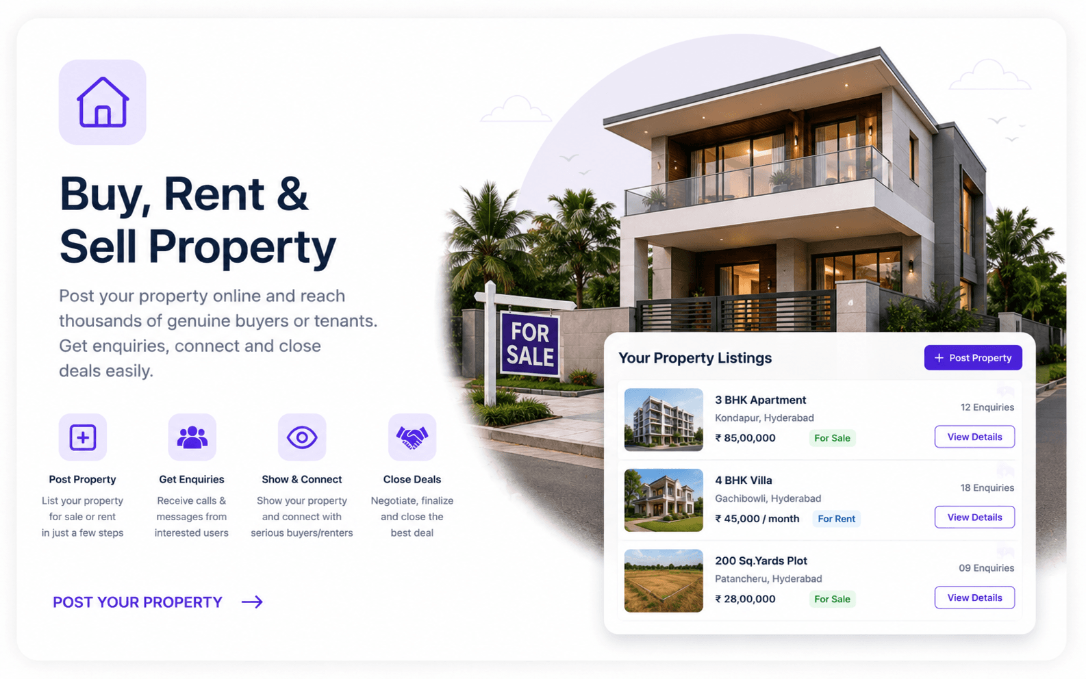 Buy, Rent & Sell Property